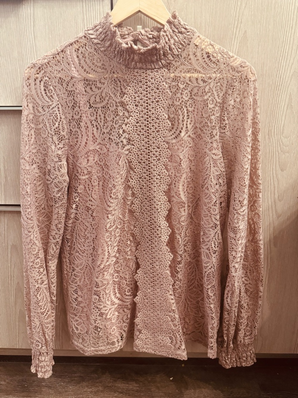 Lovely Lace Dusty Pink Blouse